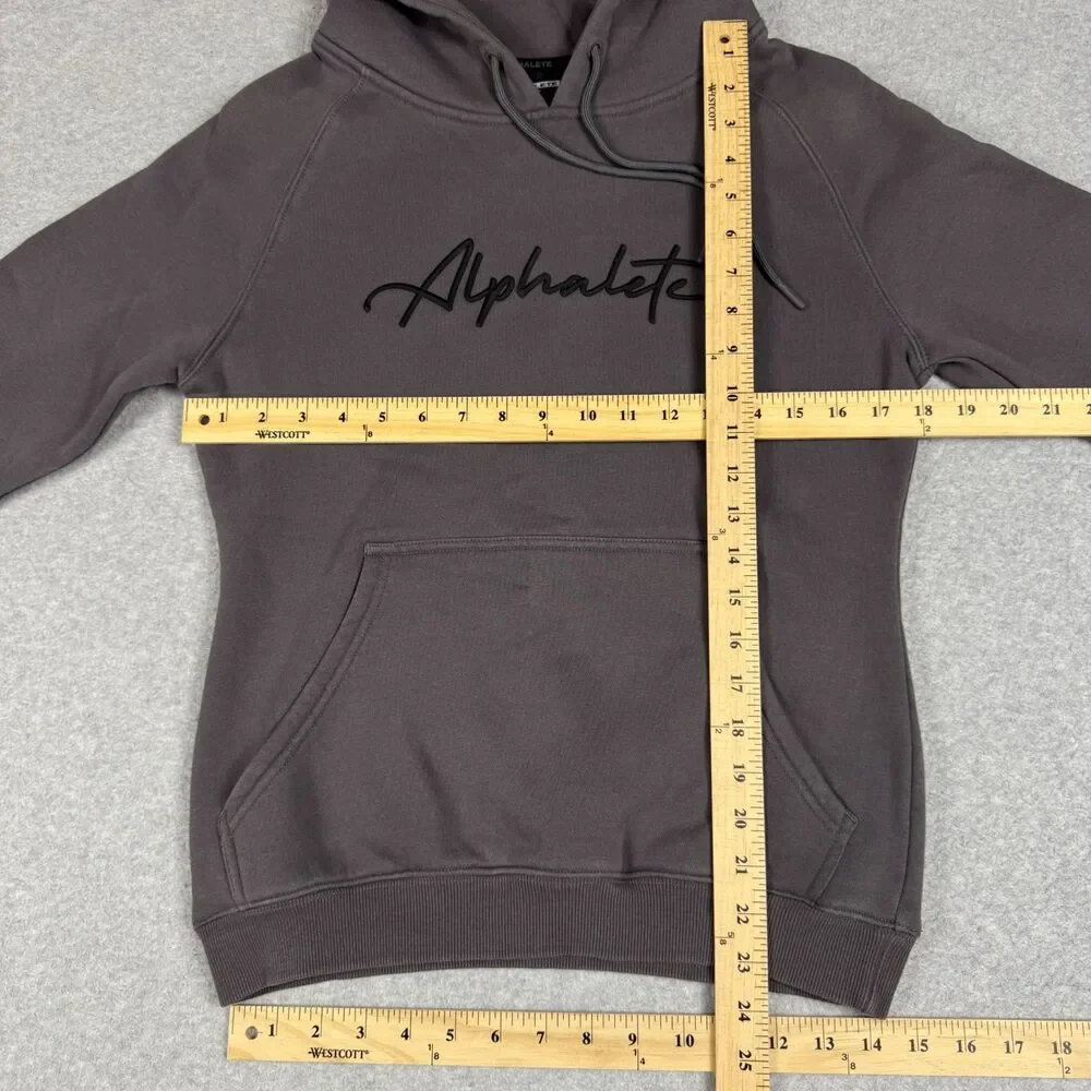 Women's Pastel Grey Oversized Gymwear Hoodie - Small